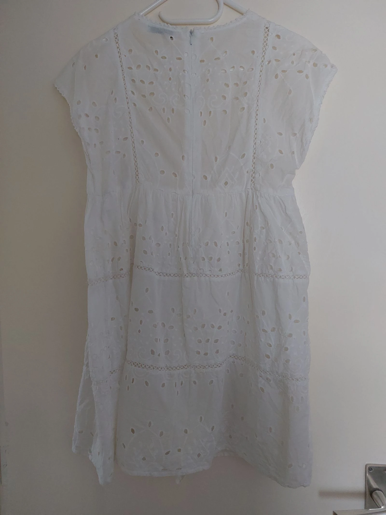 Vestido Babydoll Blanco Zara TRF - S – photo 4
